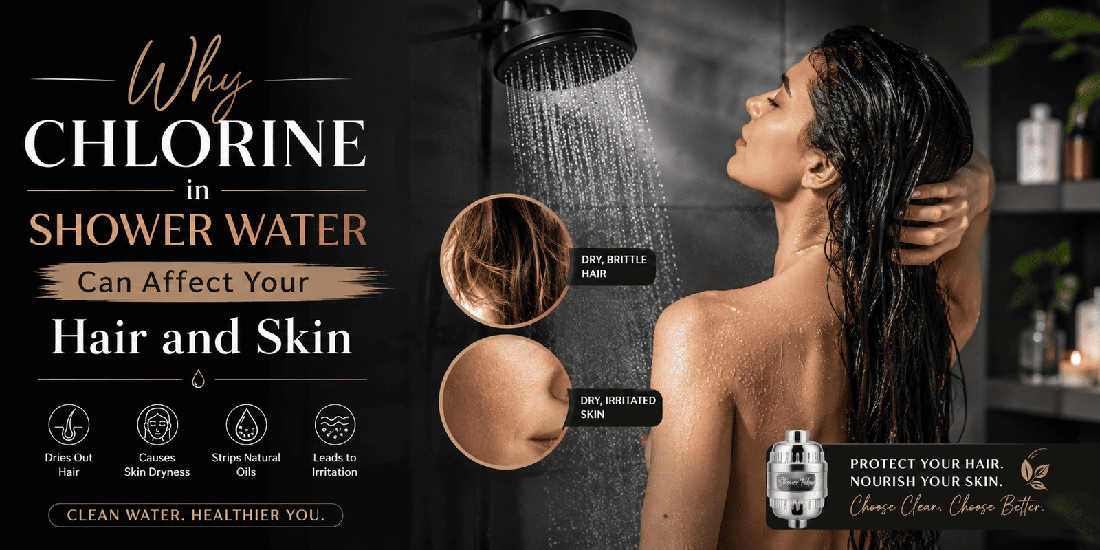 Why Chlorine in Shower Water Can Affect Your Hair and Skin